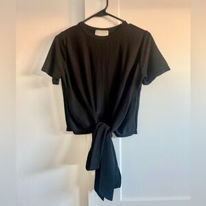 Modern Citizen Jude cropped tie-front top